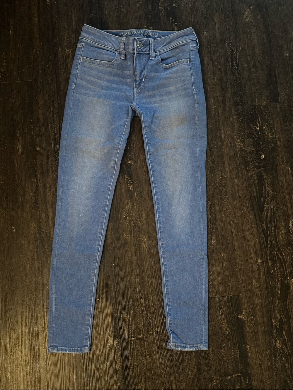 American Eagle Outfitters Light Blue Skinny Jeans for Women